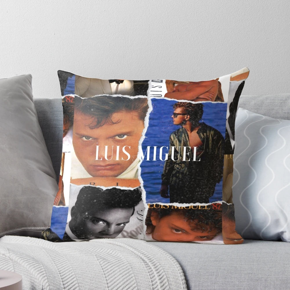 Decorative Pillow Featuring the Iconic Mexican Artist Luis Miguel