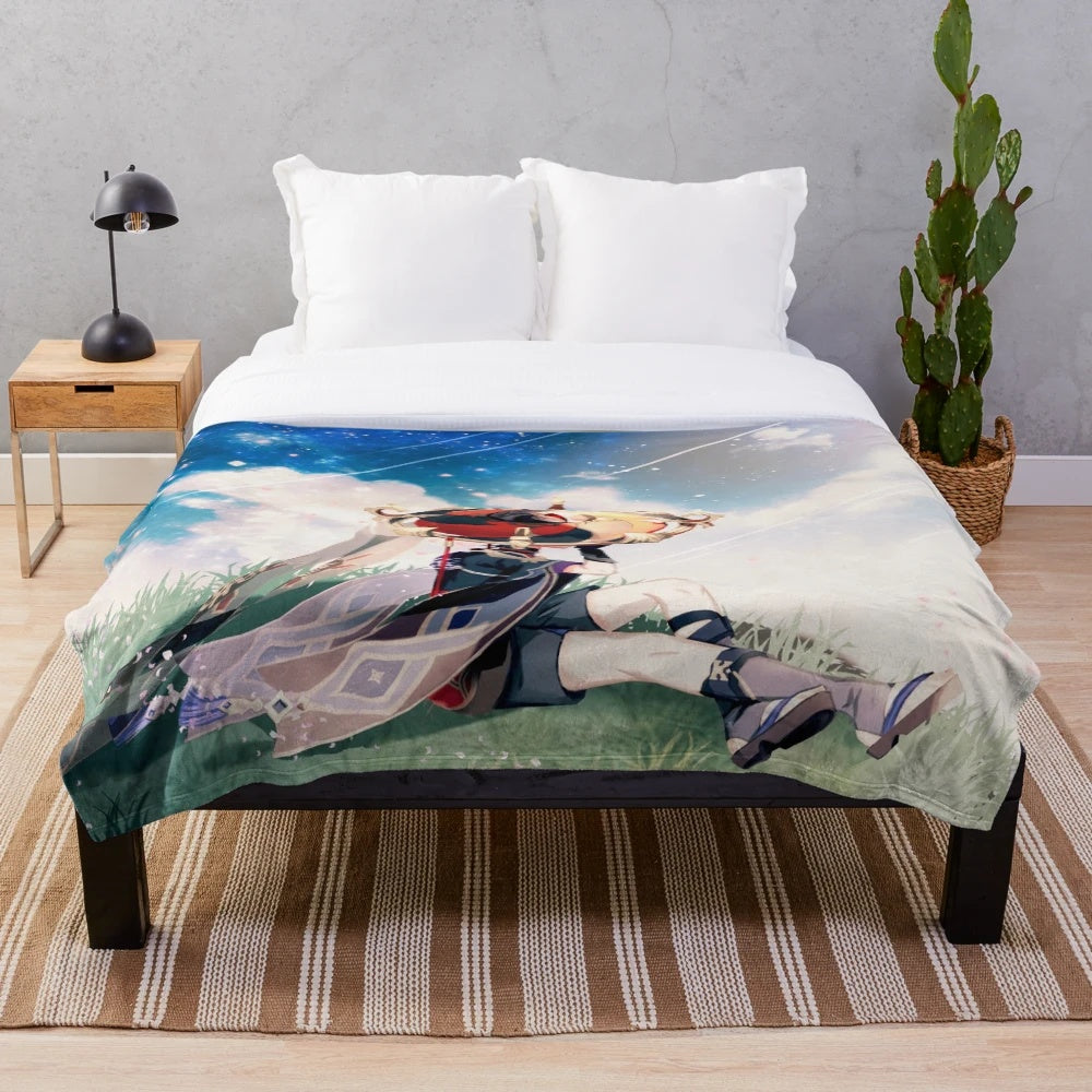 Luminescent Scaramouche Plush Blanket from Genshin Impact
