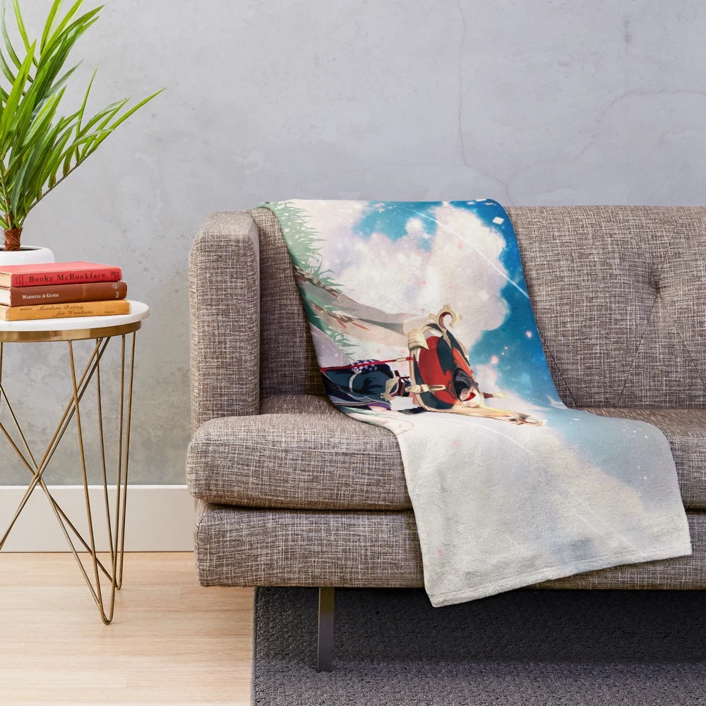 Luminescent Scaramouche Plush Blanket from Genshin Impact