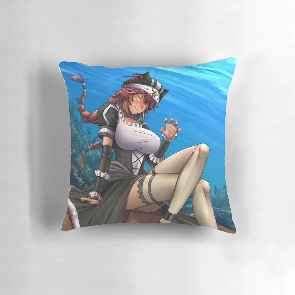 Lupusregina anime character pillow, a soft and decorative cushion for home or office