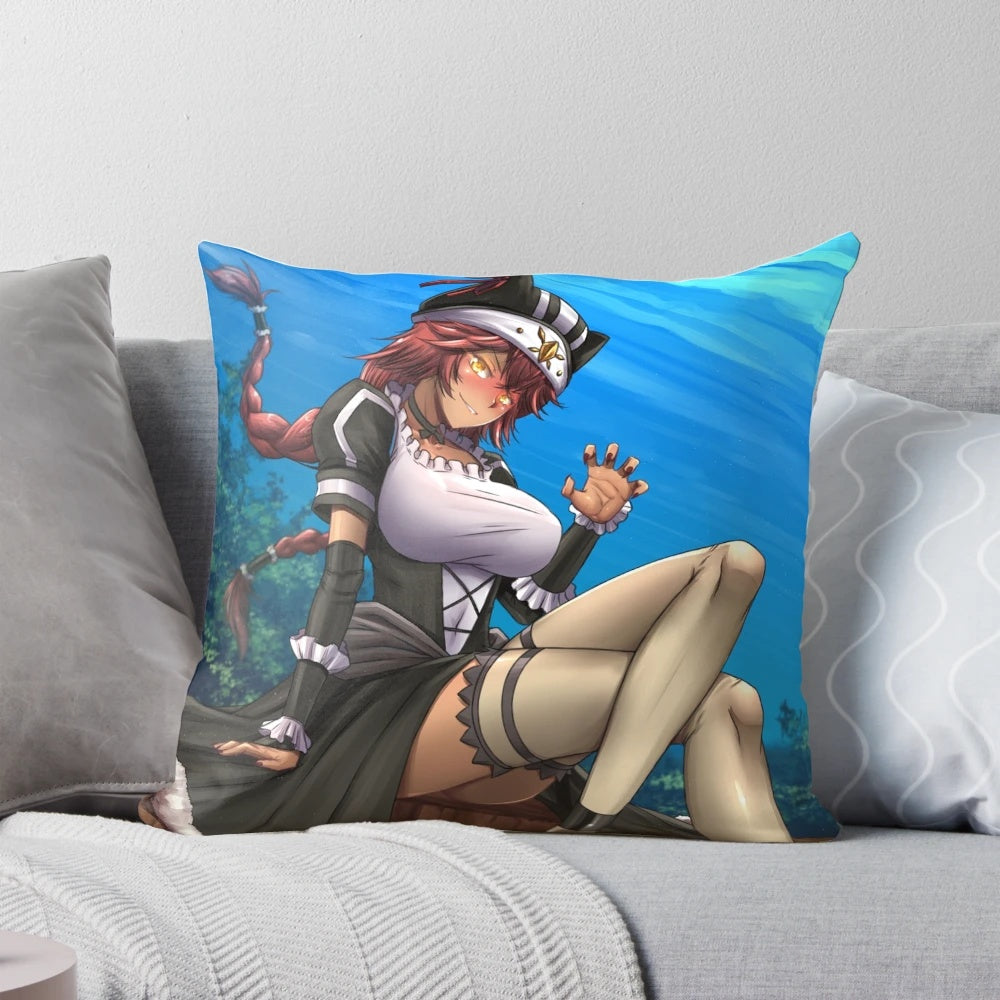Lupusregina anime character pillow, a soft and decorative cushion for home or office