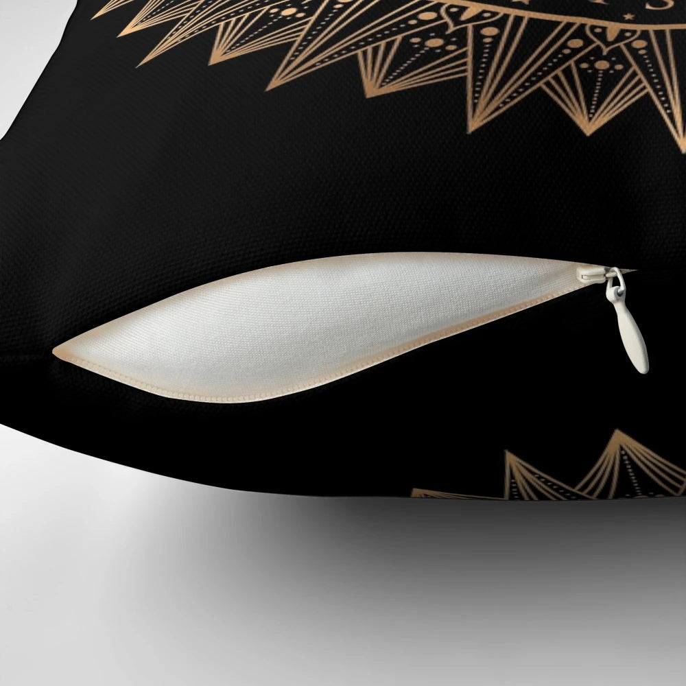 Soft, plush ACOTAR-inspired pillow with a design featuring the Night Court, Velaris, and the City of Starlight