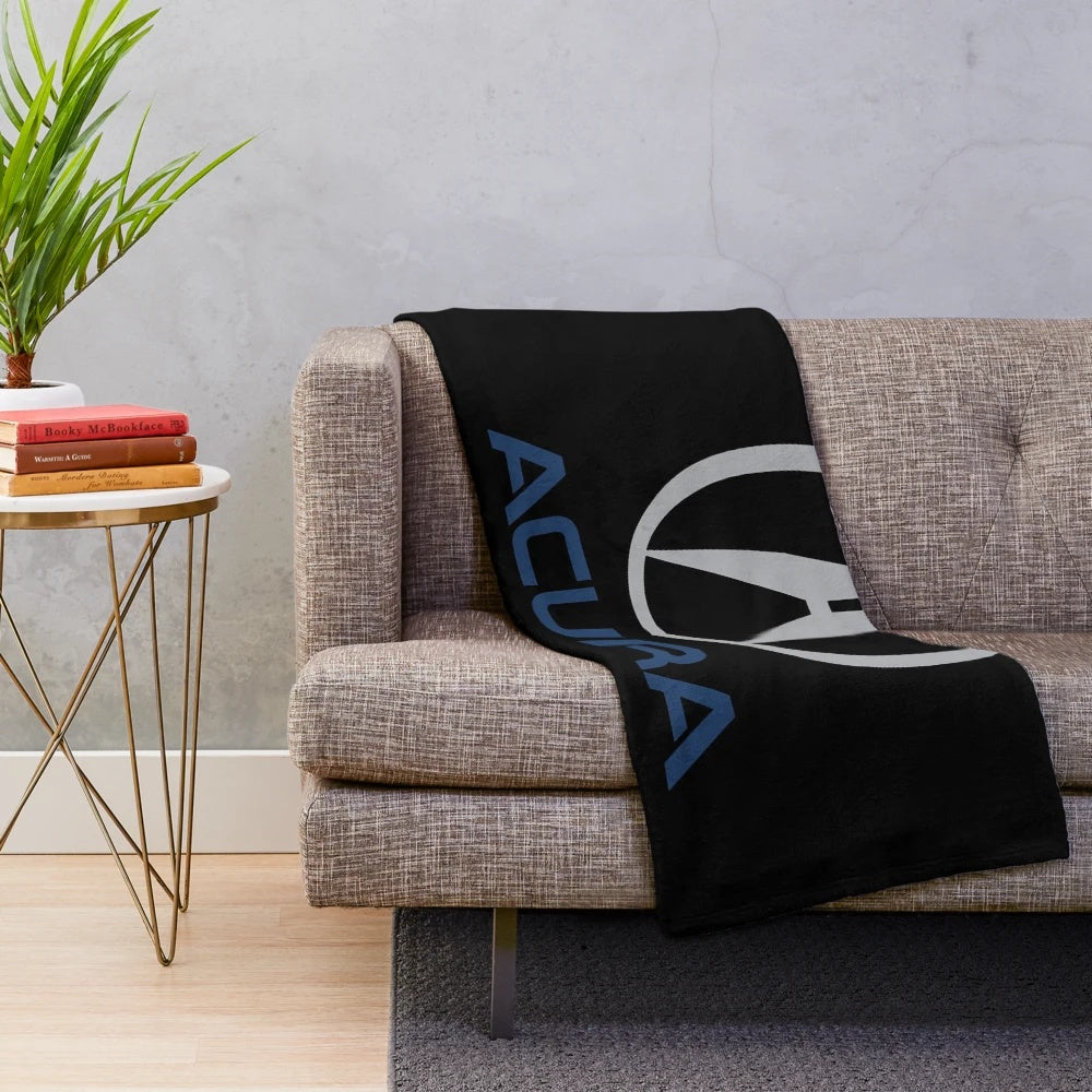 Acura-inspired plush blanket for cozy and luxurious automotive experiences