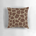 Giraffe print pillow, soft and plush animal skin design for home decor