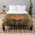 Antique Persian Rug Print Plush Blanket