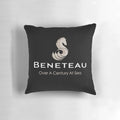High-quality Beneteau sailboat logo decorative pillow for yacht and boat enthusiasts