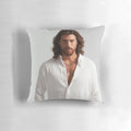 Soft and plush Can Yaman-themed decorative pillow for home decor
