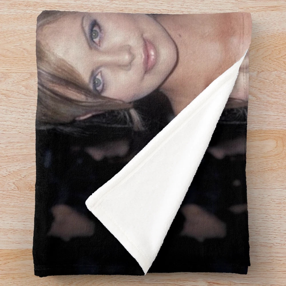 Charlize Theron plush blanket for cozy home decor