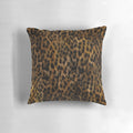 Plush cheetah print pillow with realistic fur texture