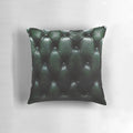 Chesterfield green patterned pillow with textured design for couch or living room