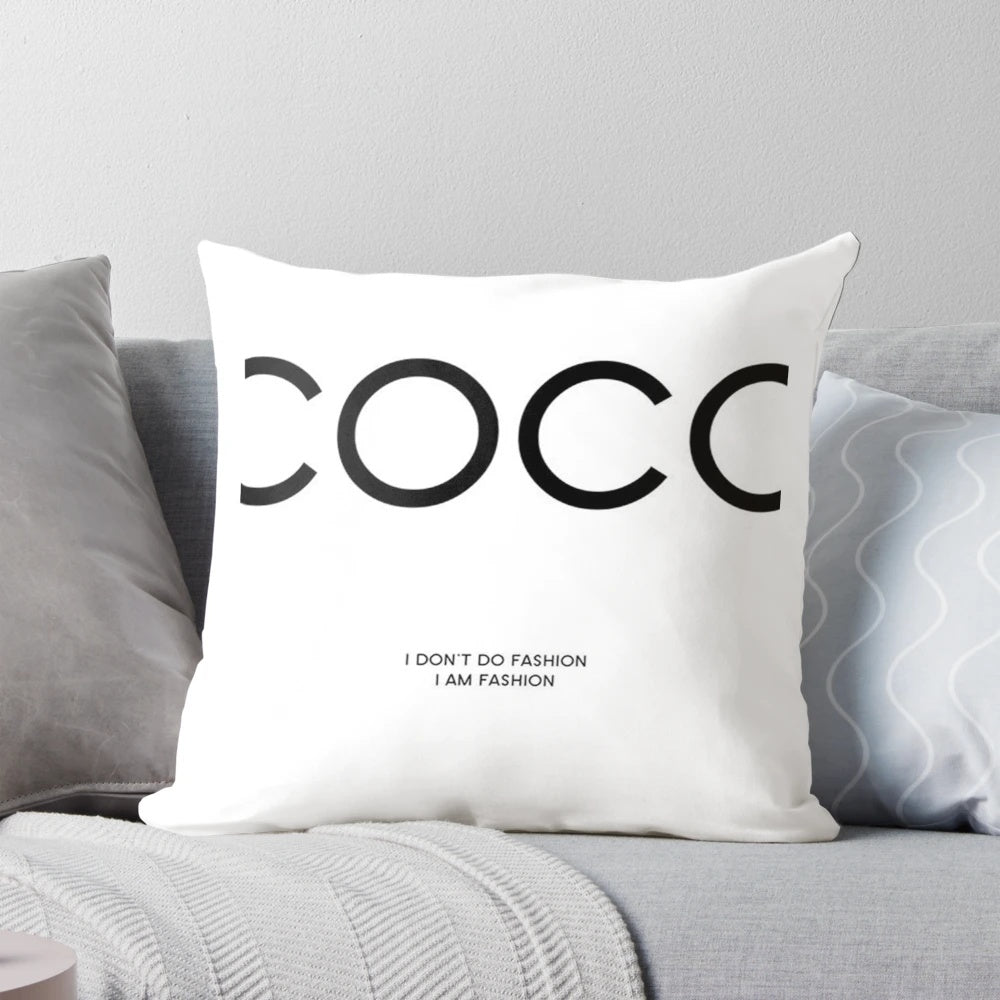 Coco-inspired luxury pillow with a modern, chic design
