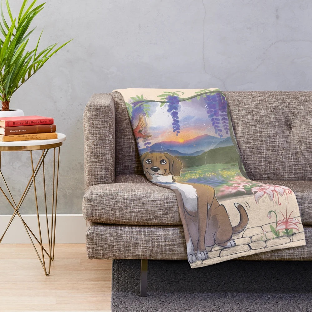 Copper plush blanket for a cozy, comfortable home