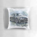 Coupe car-themed decorative pillow for home and office