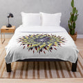 Soft, textured designer plush blanket in a stylish pattern