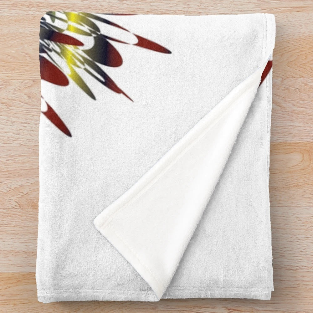 Soft, textured designer plush blanket in a stylish pattern