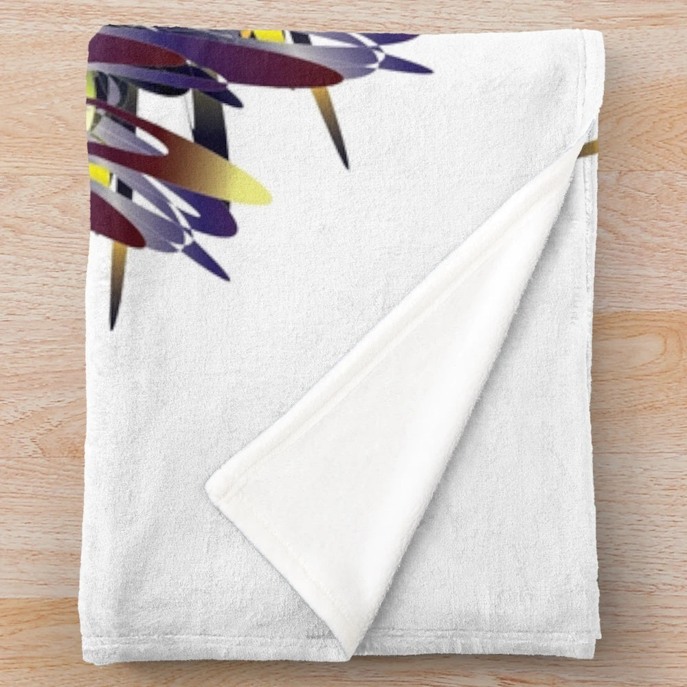 Soft, cozy, and stylish designer plush blanket with vibrant patterns