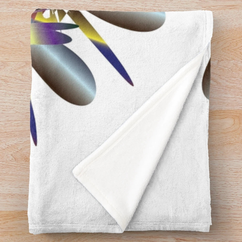 Vibrant and fashionable designer's plush blanket