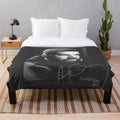 Drake-inspired plush blanket with soft, cozy texture