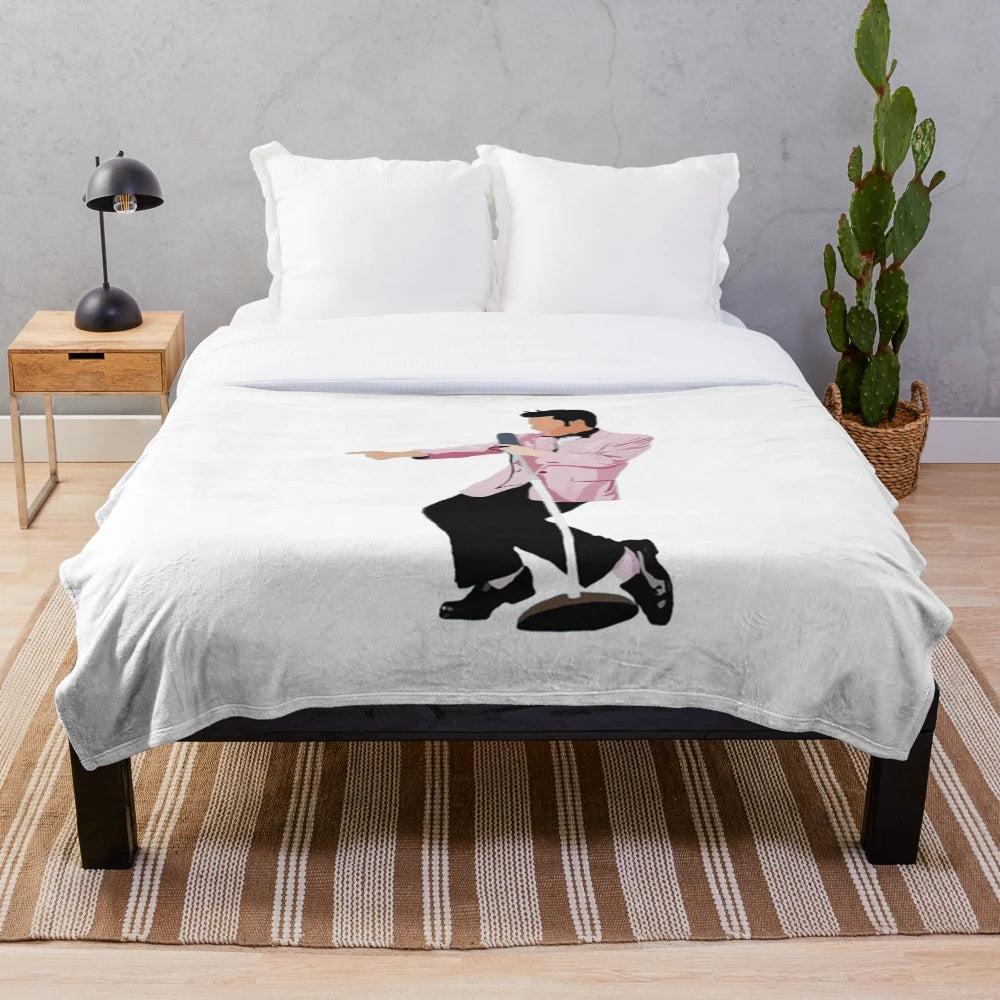 Soft and cozy Elvis Presley inspired plush blanket