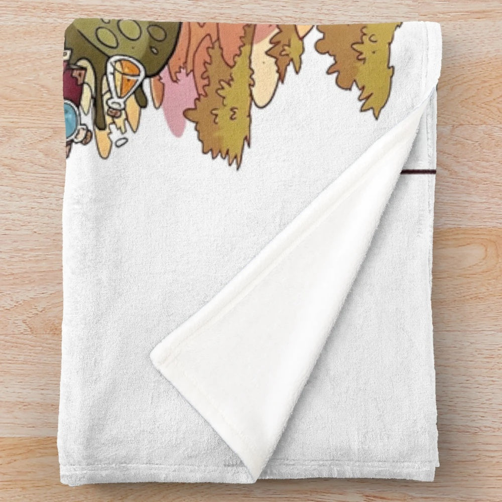 Giant plush blanket in a cozy and soft design for home decor