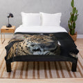 Jaguar plush blanket with soft and cozy design