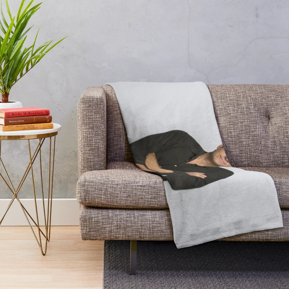 Soft and cozy plush blanket featuring the image of actor Jason Bateman