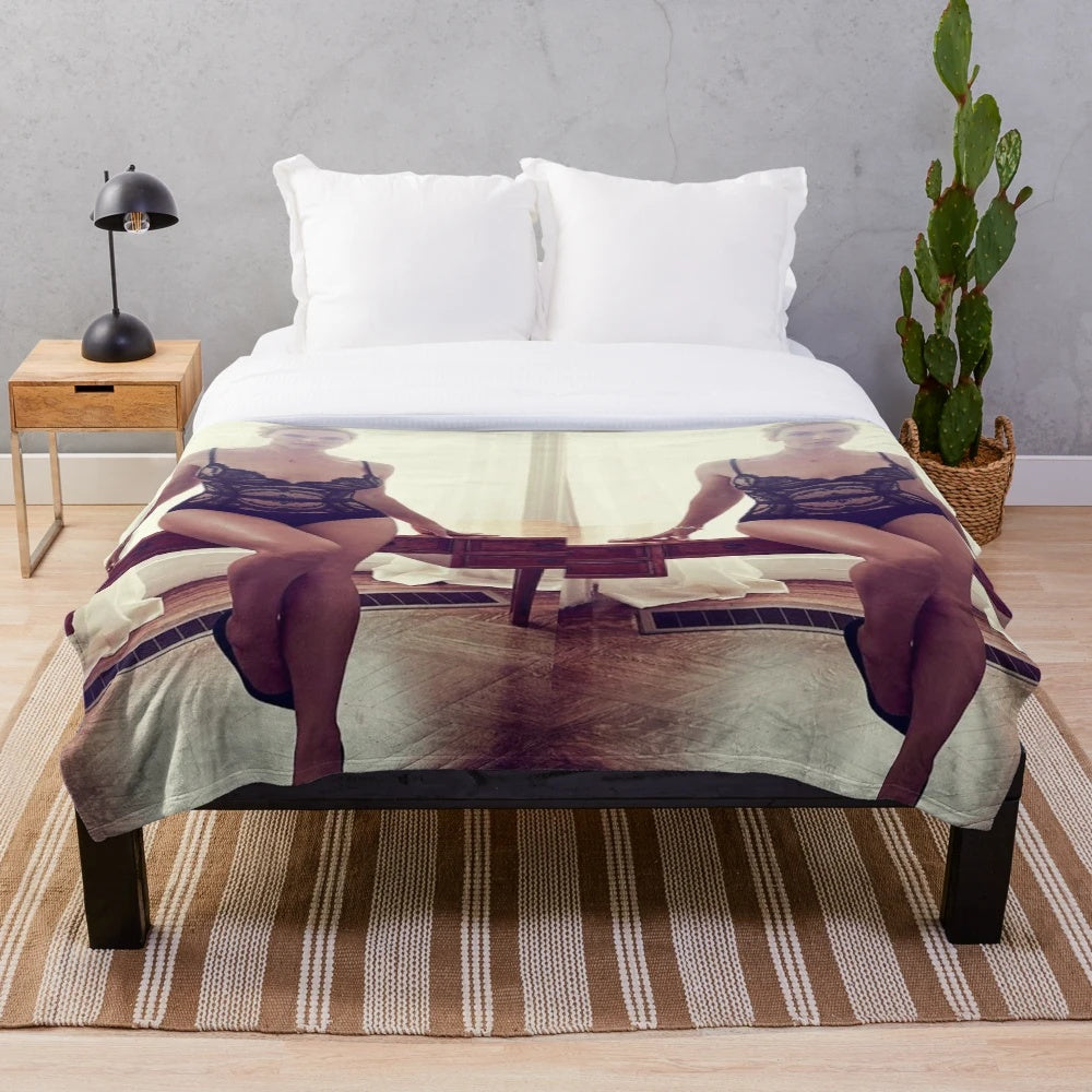 Kate Winslet inspired plush blanket