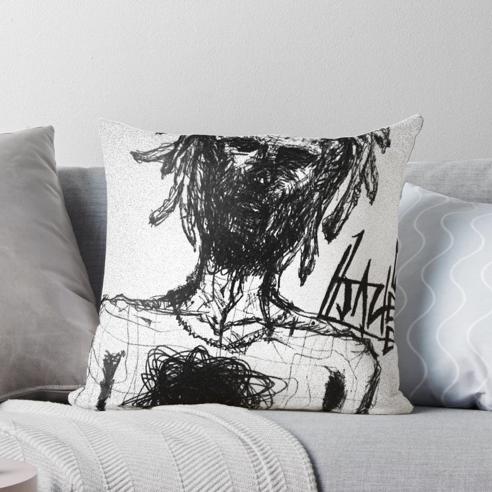 A plush, decorative pillow featuring a regal lord design, perfect for adding a touch of elegance to your living space.