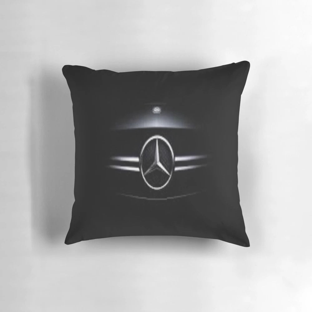 Plush Mercedes AMG-inspired pillow, perfect for car enthusiasts
