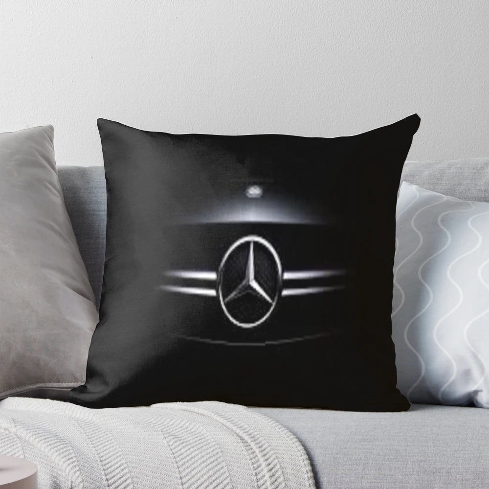 Plush Mercedes AMG-inspired pillow, perfect for car enthusiasts