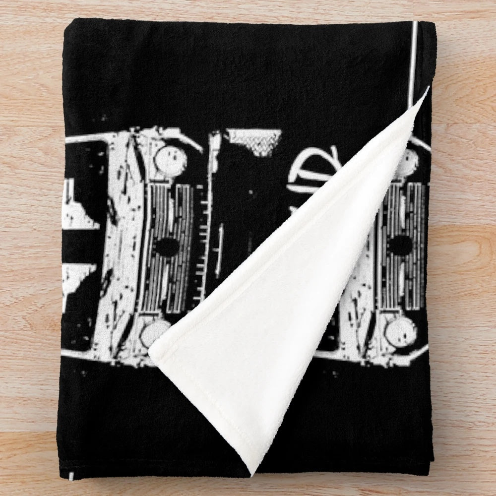 Soft and cozy plush blanket with Mercedes G-Class design