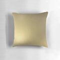 Metallic gold decorative pillow with shimmering finish
