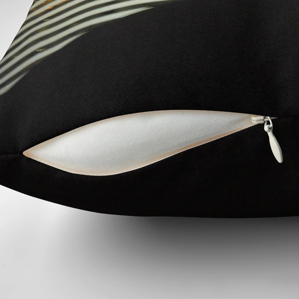 Plush and comfortable pillow featuring the iconic Mirage Hotel in Las Vegas
