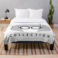 Stylish and cozy plush blanket designed with a superhero movie theme
