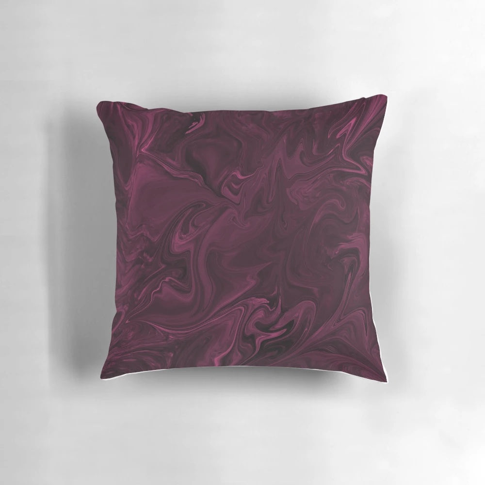 Burgundy abstract modern contemporary throw pillow for home decor