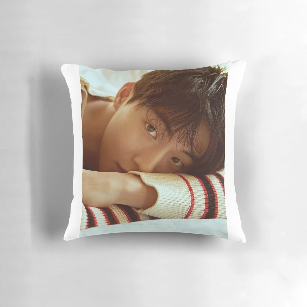 Soft and cozy pillow featuring the captivating image of Korean actor Nam Joo Hyuk