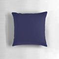 Navy blue solid color pillow by rewstudio, perfect for coastal and beach home decor