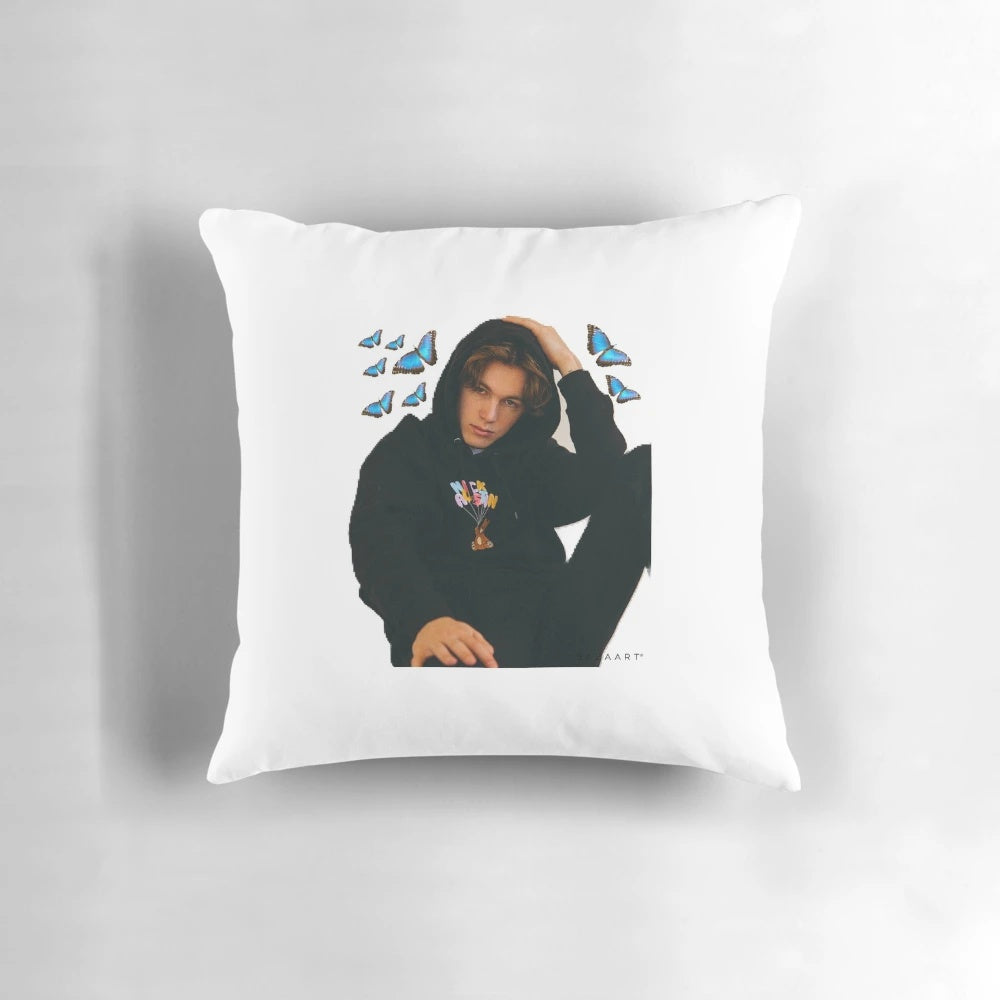 Soft and cozy Nick Austin-designed pillow for a stylish home
