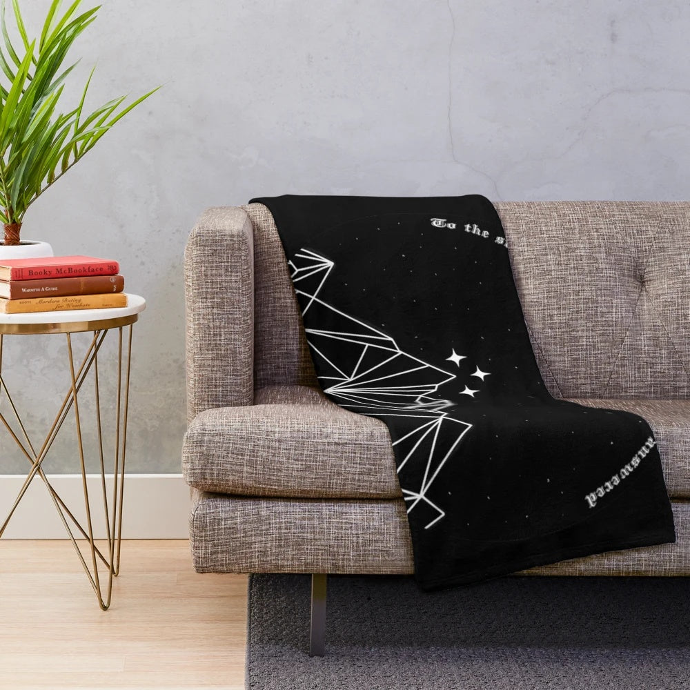 Soft and cozy Night Court themed plush blanket for book lovers