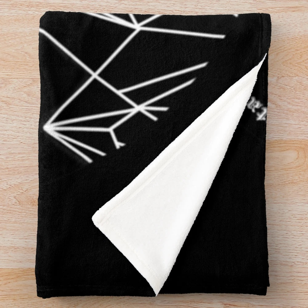 Soft and cozy Night Court themed plush blanket for book lovers