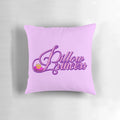 Soft and cozy pink pillow with a princess tiara design, ideal for lesbian and LGBTQ bedtime comfort.