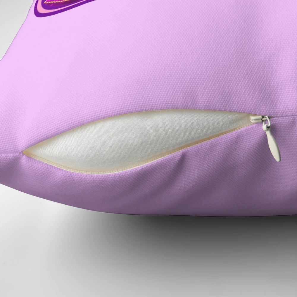 Soft and cozy pink pillow with a princess tiara design, ideal for lesbian and LGBTQ bedtime comfort.
