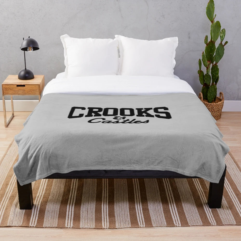 Soft and cozy plush blanket for home decor