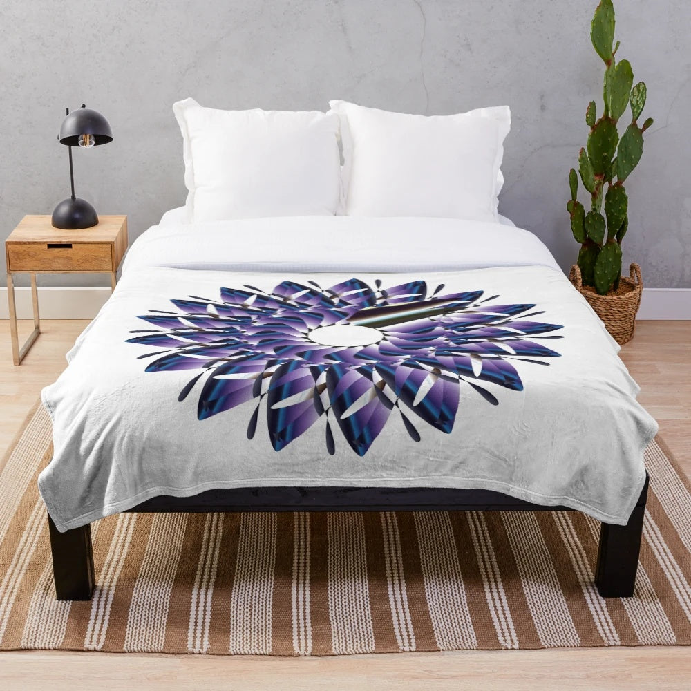 Soft and cozy premium plush blanket with a stylish designer pattern