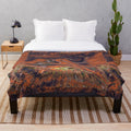 Plush designer blanket with geometric pattern