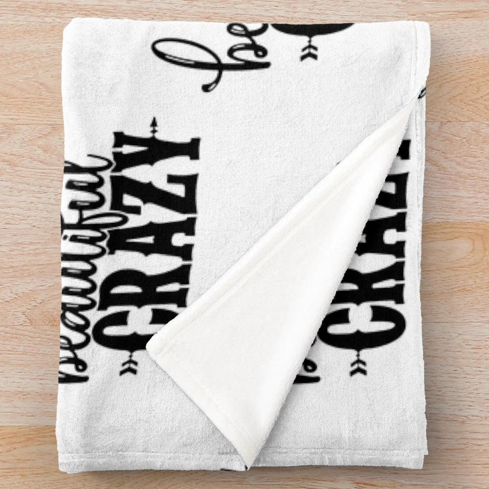 Soft and cozy plush blanket for bedroom or living room decor