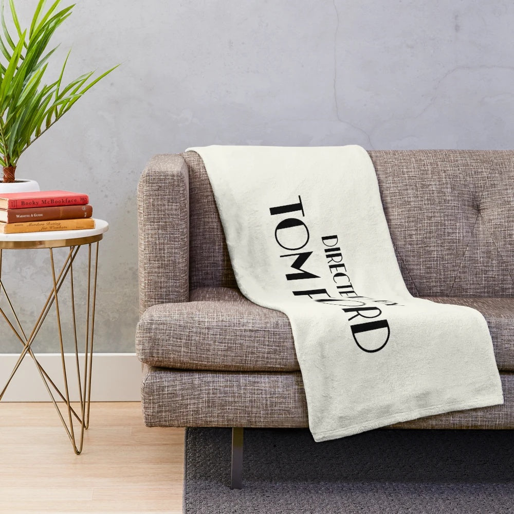Soft and cozy plush blanket inspired by the iconic director Tom Ford