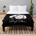 Plush Blanket with Marilyn Monroe Imagery