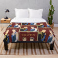 Plush blanket featuring royal crest inspired by the Netflix series "The Crown