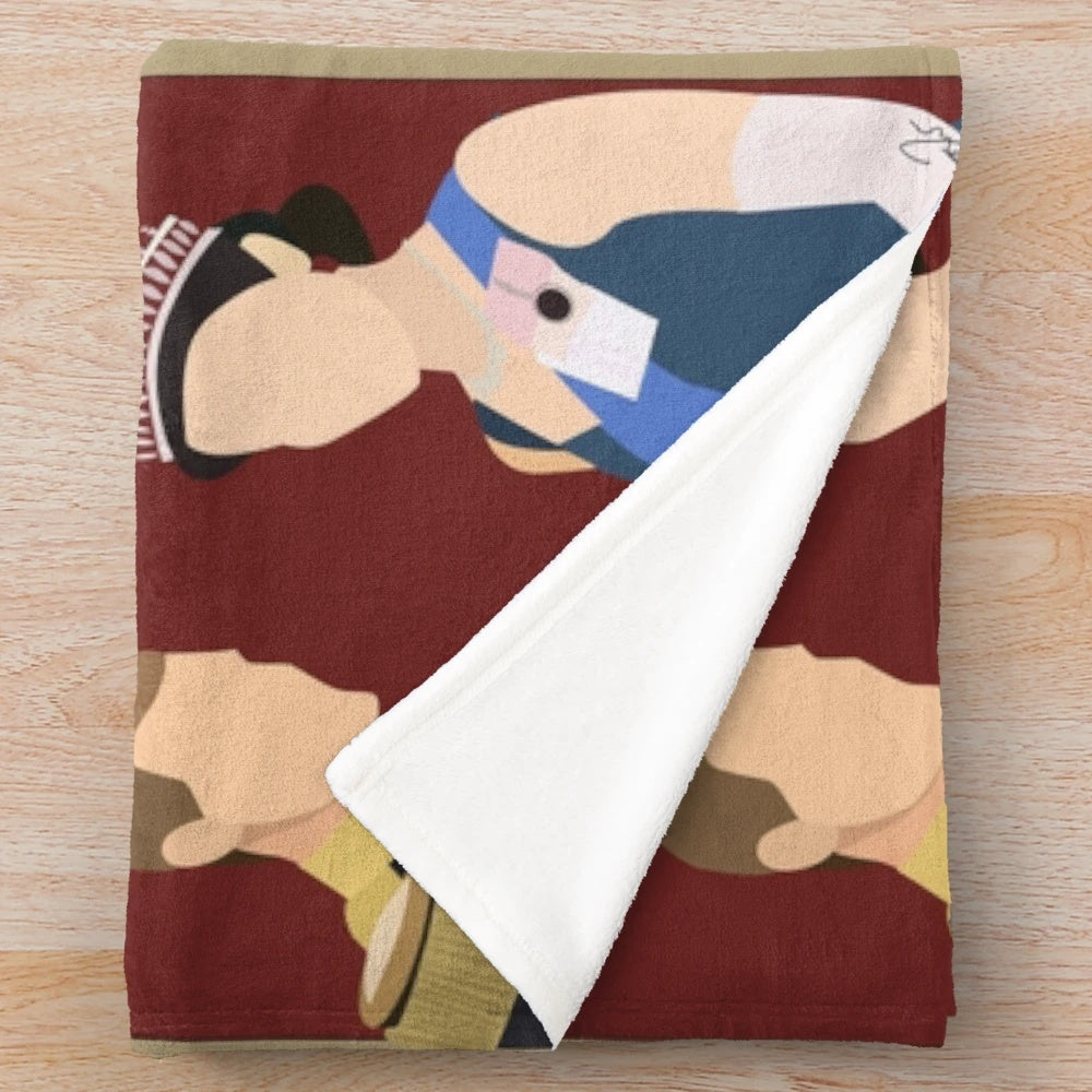Plush blanket featuring royal crest inspired by the Netflix series "The Crown